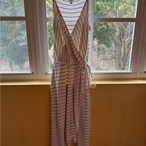 Striped Wrap Dress